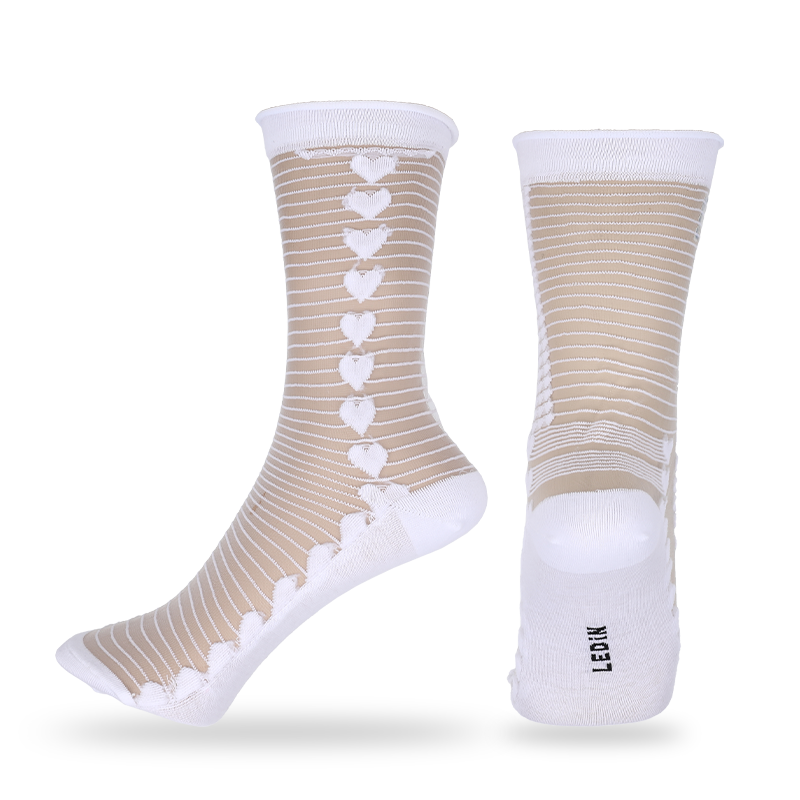 休閑夏季薄款襪子透明玻璃絲水晶時尚潮流女士絲襪