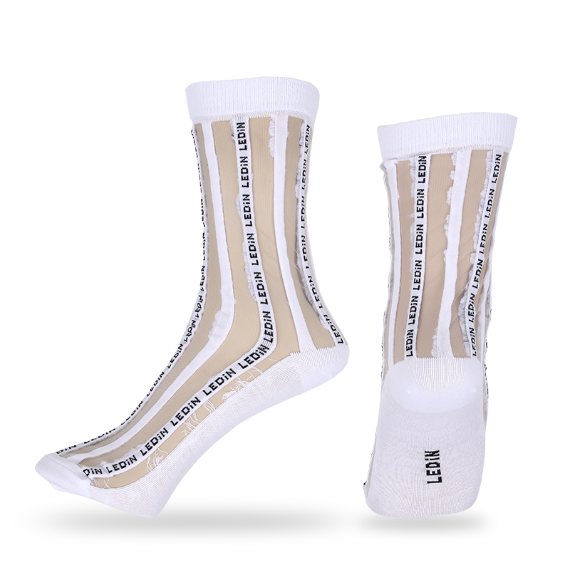 休閑夏季薄款襪子透明玻璃絲水晶時尚潮流女士絲襪