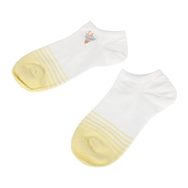 批發(fā)或定制女士刺繡提花短襪運(yùn)動(dòng)襪