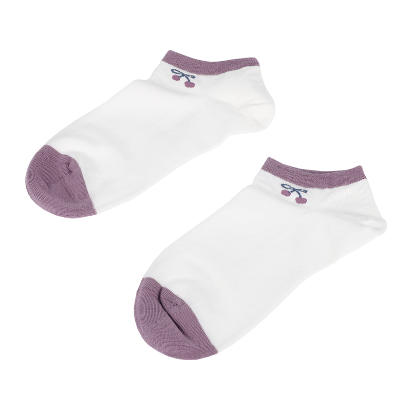 批發(fā)或定制女士刺繡提花短襪運(yùn)動(dòng)襪