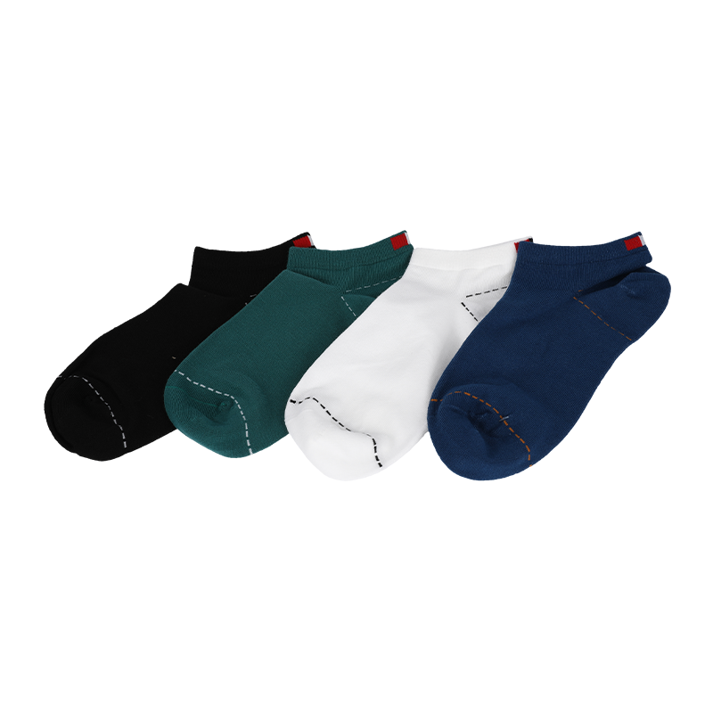 批發(fā)或訂制優(yōu)質(zhì)全棉外貿(mào)內(nèi)銷男士基本款點(diǎn)子后跟線條簡單提花短襪船襪運(yùn)動襪